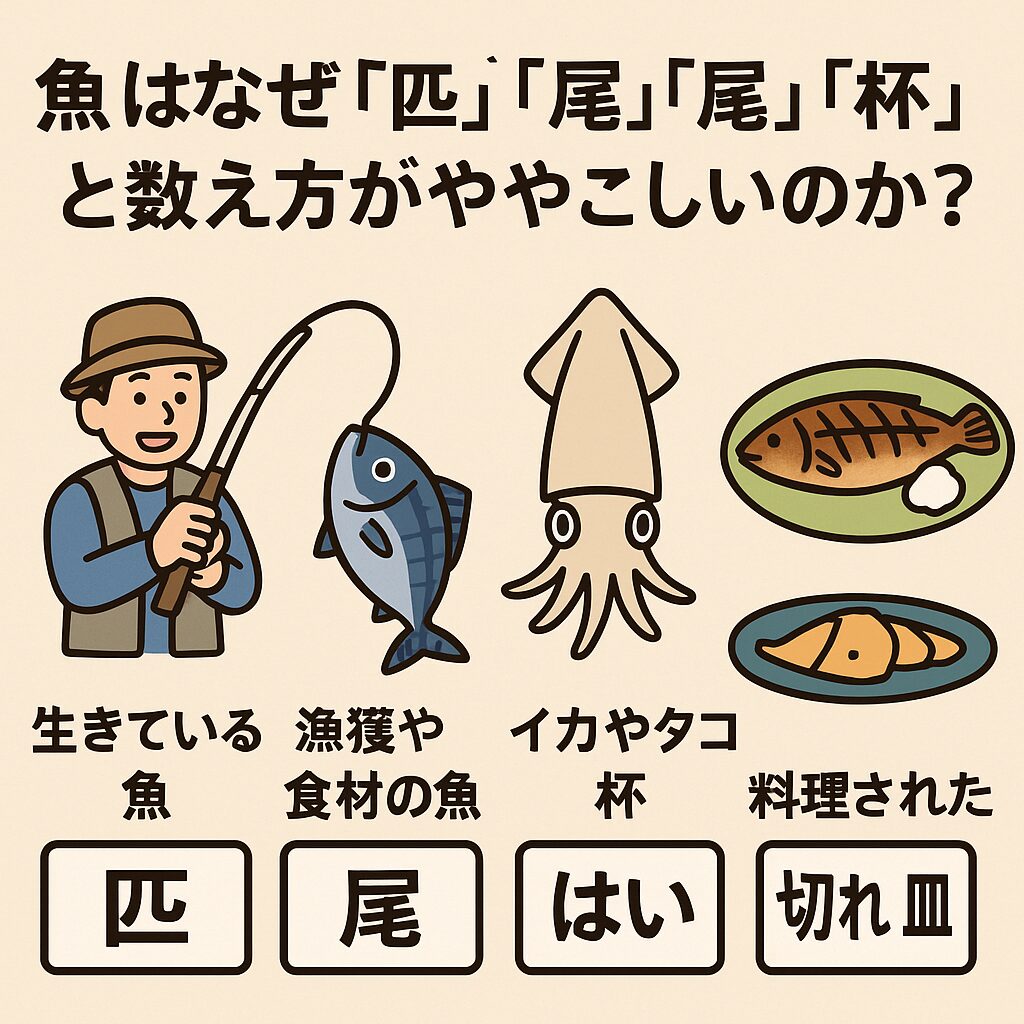 魚の数え方は1匹だけじゃない？状態で助数詞が変わる理由と単位まとめ