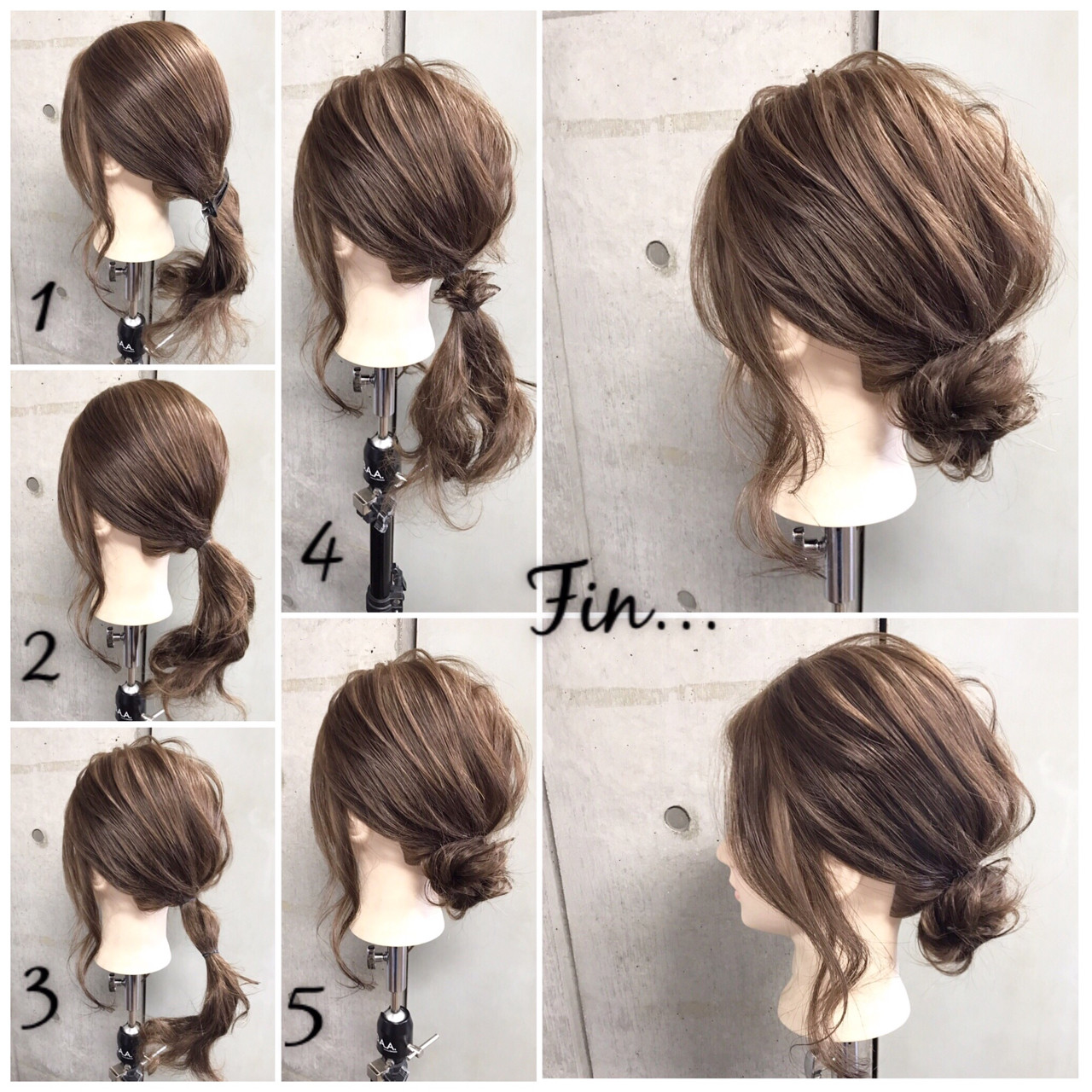 不器用でも1分でプロ級！ピン不要の崩れないお団子ヘア完全版