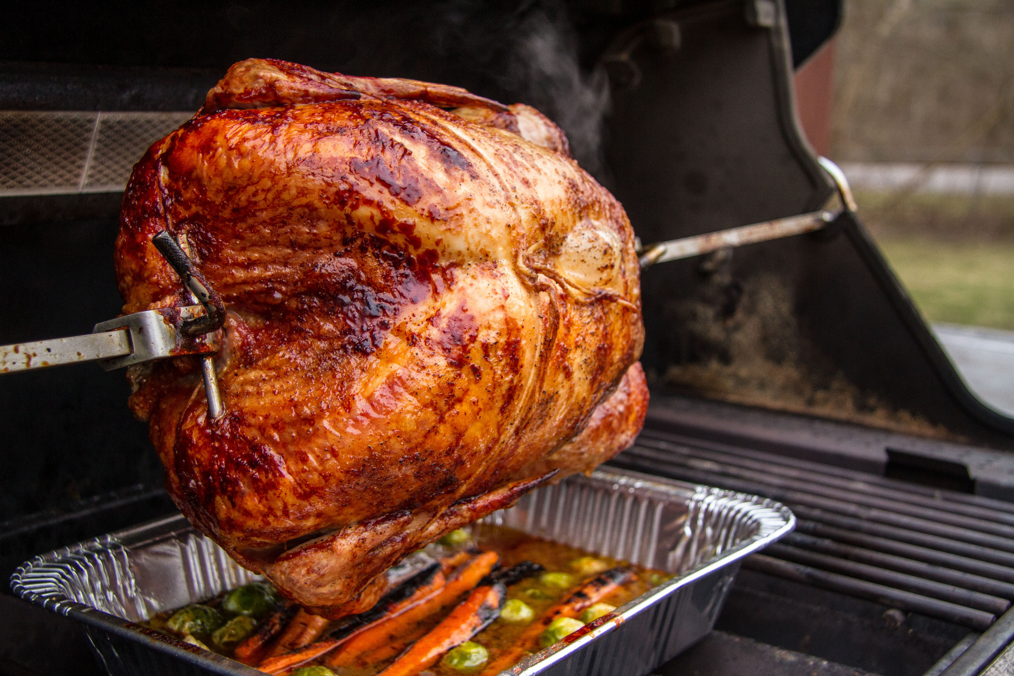 Turkey in a Weber Grill